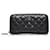 Chanel Black CC Matelasse Lambskin Leather Wallet  ref.624683