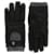Gucci Leather and Cashmere Gloves Black  ref.624768