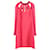 Minivestido con aberturas de Valentino en lana rosa  ref.624817