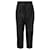 Salvatore Ferragamo High-Waisted Leather Pant Black Cotton  ref.624825