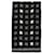 Écharpe en laine à carreaux et logo Moschino Noir  ref.624899