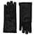 Gucci Tiger Head Embossed Leather Gloves Black  ref.624913