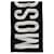 Moschino Logo Print Wool Scarf Black  ref.624918