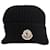 Moncler Beanie-Mütze mit Logo-Plakette aus schwarzer Wolle  ref.624921