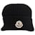 Moncler Bonnet à Plaque Logo en Laine Noire  ref.624921