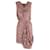 Nina Ricci Draped Lace Dress in Rose Pink Polyester   ref.624927