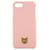 Gucci Leder GG Supreme iPhone 8 Fall Pink  ref.625051