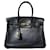 Hermès HERMES BIRKIN BAG 30 cm Leather Taurillon Clemence Black  ref.625133