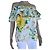 Blusa de verano de algodón Coast Blanco Verde