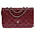 Hervorragende Chanel Wallet On Chain Handtasche aus burgunderfarbenem, gestepptem Kaviarleder, Garniture en métal argenté Bordeaux  ref.625332