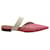 Autre Marque Malone Souliers Maisie Flache Pantoletten aus rosa Leder Pink  ref.625484