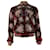 Saint Laurent Starburst Teddy Jacket in Burgundy Silk Red Dark red  ref.625498