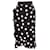 Falda lápiz de lunares en seda blanca y negra de Dolce & Gabbana Negro  ref.625548