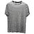 Camiseta de Rayas Alexander Wang en Lino Gris