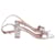 Sandro Paris Open Toe Strap Sandals in Silver Leather Silvery  ref.625564