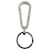 Porte-clés Prada en métal argenté  ref.625672