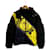 Versace Blazers Jackets Black Yellow Nylon  ref.625841