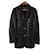 Versace Vestes Blazers Cuir Noir  ref.625849