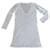 Majestic Gerades Tunika- oder T-Shirt-Kleid 100% Ecru Leinen T.2 Creme  ref.625975