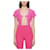 Jacquemus La Maille Neve Flauschiger Cardigan mit Logo-Anhänger Pink Polyamid  ref.626033