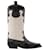 Ganni Mid Shaft Embroidered Western Boots in Black Leather  ref.626429