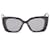 Chanel Óculos de Sol Quadrados Coloridos Preto Metal  ref.626459