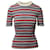 Miu Miu Striped Ribbed Top in Multicolor Wool Multiple colors  ref.626532