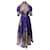 Zimmermann Anneke mit Paisley-Print-Kleid in lila Ramie  ref.626558