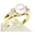 Tiffany & Co Tiffany TIFFANY&Co. K18Anello YG con diamanti e perle n. 10 finito Perla Diamante  ref.626699