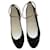 Chanel Zapatillas de ballet Negro Cuero  ref.626702