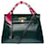 Hermès Rara borsa Hermes Kelly 32 tracolla tornita in pelle box verde abete, finiture in metallo placcato oro Verde scuro  ref.626738