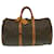 Louis Vuitton Keepall 50 Brown Cloth  ref.626775