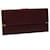 CARTIER Long Wallet Leather Red Auth 30964a  ref.626868