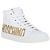 Sneakers alte Moschino in tela con logo - vista 2