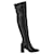 Gianvito Rossi Lyon Over-The-Knee Leather Boots Black Pony-style calfskin  ref.627506