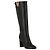 Botas altas de cuero con logo M de Moschino - vista 2