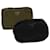 Prada pouch nylon 2Set Khaki Black Auth fm1557  ref.628699