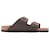 Birkenstock Sandals Arizona NL in Brown Leather  ref.628869