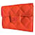 Chanel Porte-cartes Timeless Classique Cuir vernis Orange  ref.629130