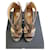 Elisabetta Franchi Ankle boot sandals Golden Leather  ref.629186