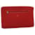 FENDI Zucchino Canvas Clutch Bag Red Auth 31056 Cloth  ref.629281