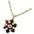 Bulgari *BVLGARI Snowflake 1P Diamond Necklace Gold K18 750 Men's Women's Brand Accessory Jewelry Simple Pendant Snow Gold hardware  ref.629404