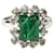 Christian Dior Anelli Argento Verde Metallo  ref.629430