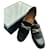 Gucci Quentin Slip On Loafer aus schwarzem Leder mit Horsebit Größe 40.5 Gold hardware  ref.629456