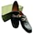 Gucci Quentin Slip On Loafer aus schwarzem Leder mit Horsebit Größe 40 Gold hardware  ref.629458