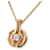 Bulgari *Bvlgari BVLGARI Parentesi Diamond Necklace Pendant K18PG Pink Gold Circle Polished  ref.629520