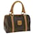 Céline CELINE Macadam Canvas Hand Bag PVC Leather Brown Auth pt3983  ref.629548