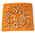 LOUIS VUITTON Monogram Shawl Stola Schal Seide Orange LV Auth ac877  ref.629563