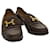 Hermès HERMES loafers Leather Brown Auth kk134  ref.629568
