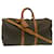 Louis Vuitton Keepall Bandouliere 50 Braun Leinwand  ref.629637